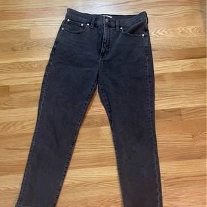 Madewell perfect vintage black jeans